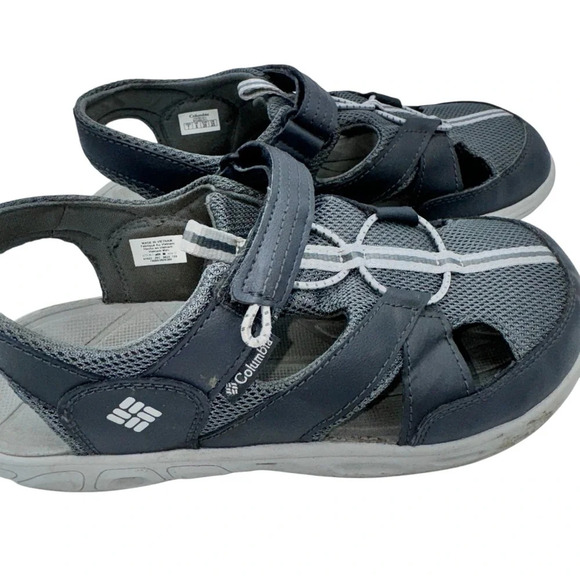 Columbia Youth Techsun Sandal Strap Hook & Loop Toe Hiking Walking Size 7 - Picture 2 of 7